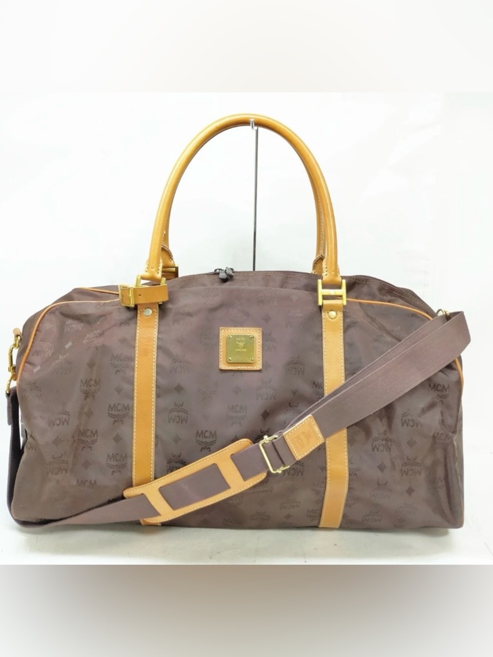MCM Nylon Monogram Travel Duffle Weekender Bag – Made in Germany